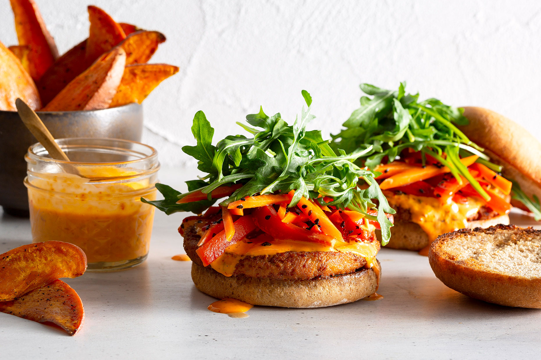 Bali-Tofu-Burgers-Sambal-Mayo-Sweet-Potato-Fries